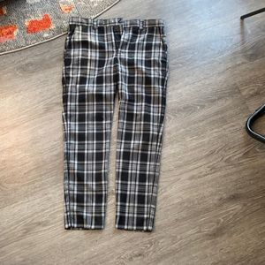 Never worn plaid Topman ankle fit dress pants